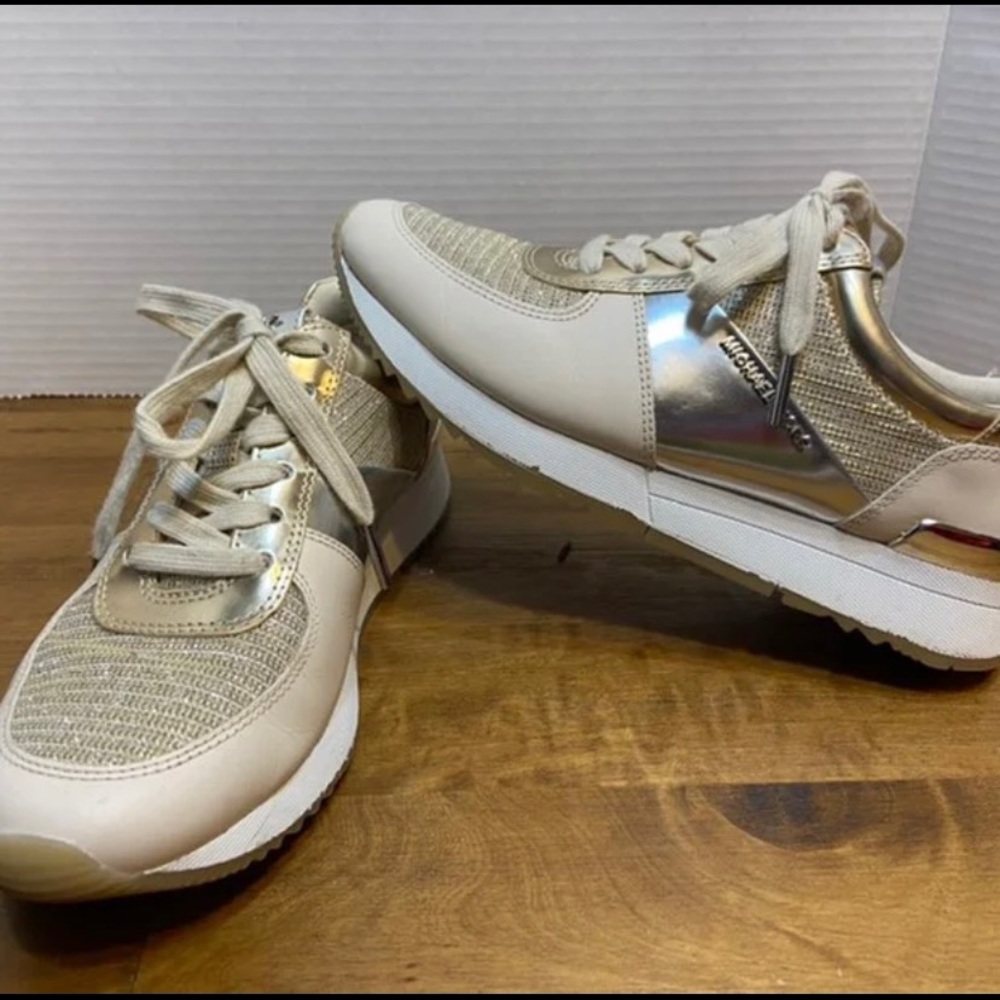 MICHAEL KORS Gold Allie Training shoes size 6.5